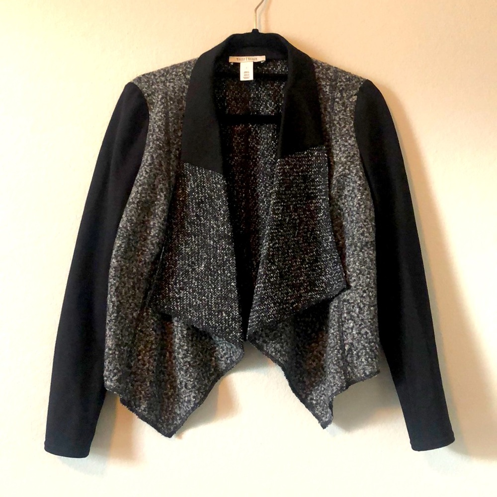 White House Black Market Drape Front Jacket